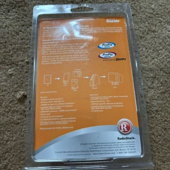 Radio Shack Dazzle Hi-Speed Memory Card Reader/Writer For ConpactFlash *New* - Picture 4 of 4